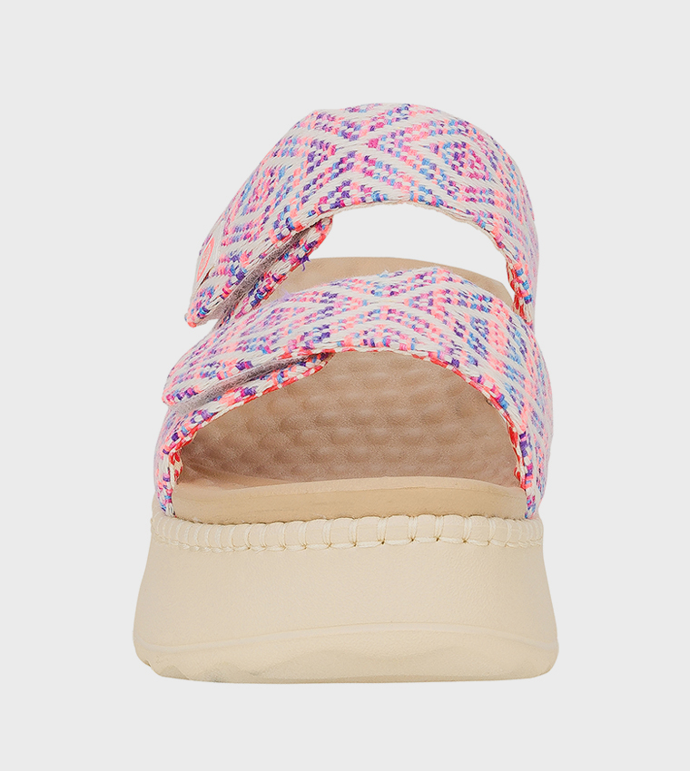 DELRAY Patterned Strap Platform Sandals