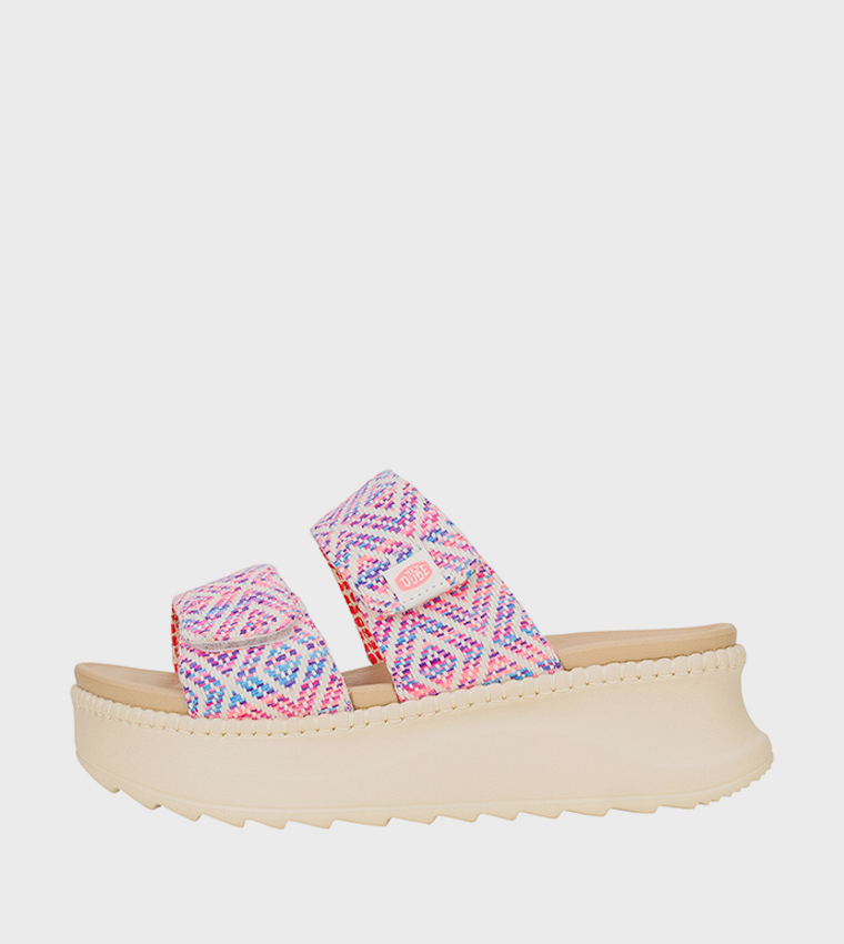 DELRAY Patterned Strap Platform Sandals