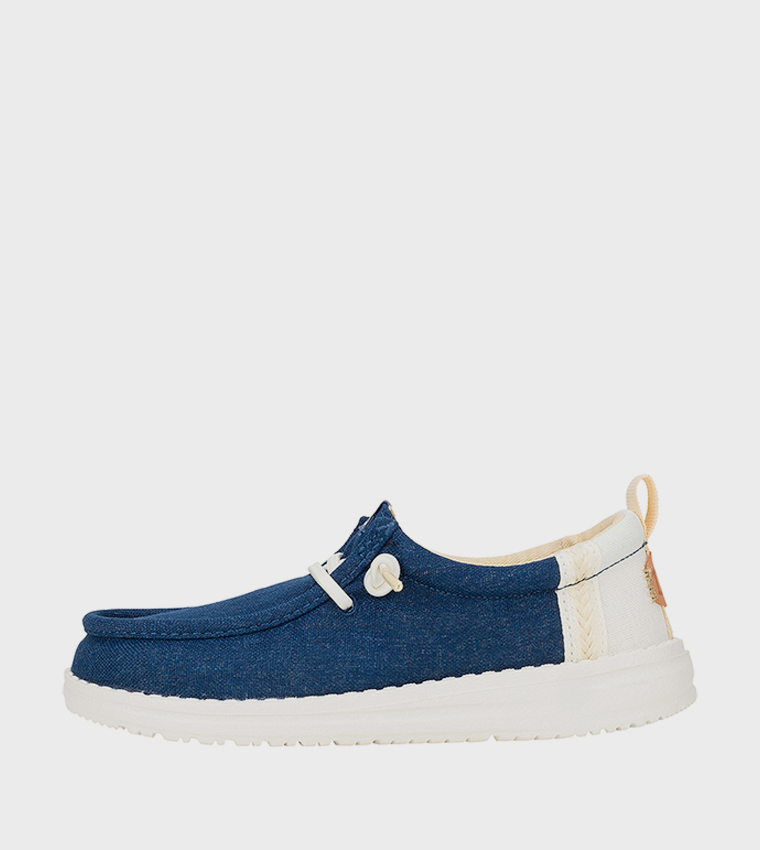 WALLY Youth Summer Linen Slip-On Shoes