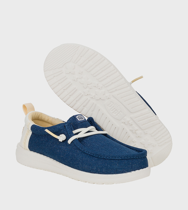 WALLY Youth Summer Linen Slip-On Shoes
