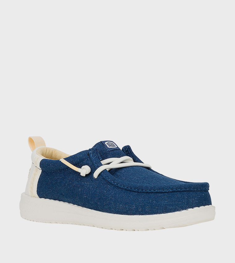 WALLY Youth Summer Linen Slip-On Shoes