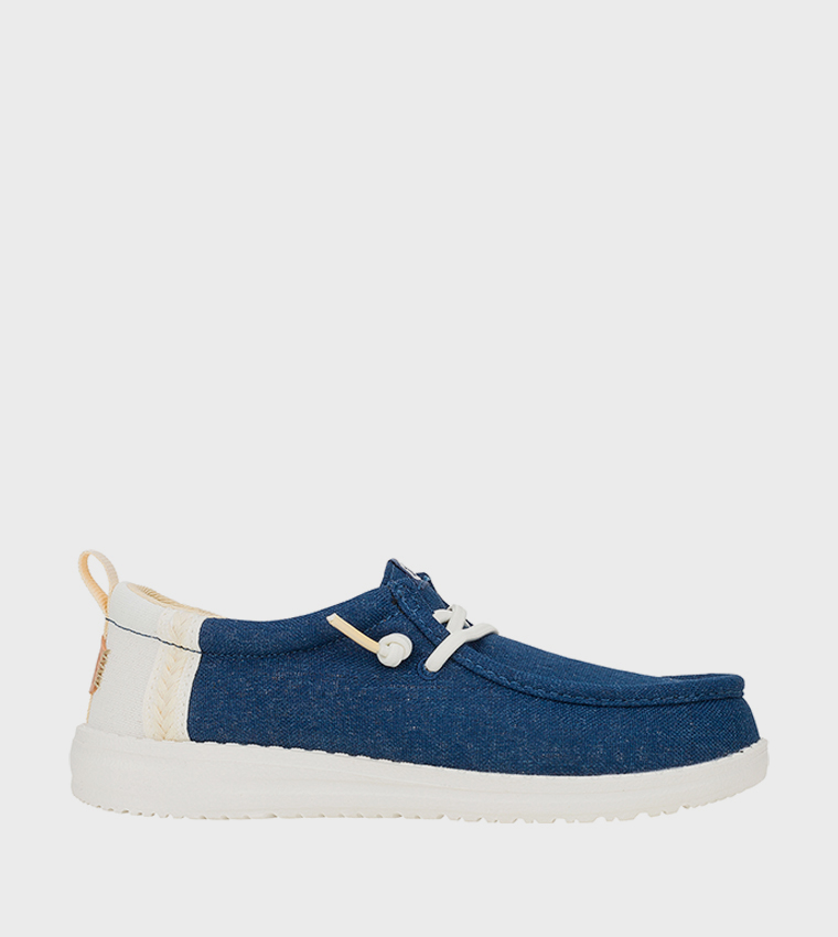 WALLY Youth Summer Linen Slip-On Shoes