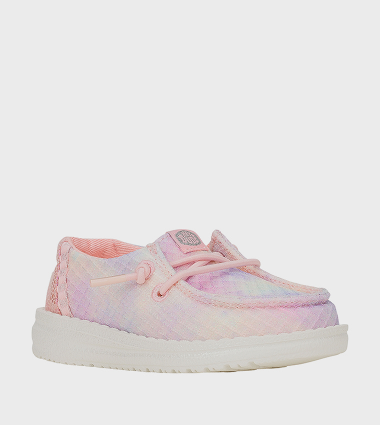 حذاء سليب اون لامع 