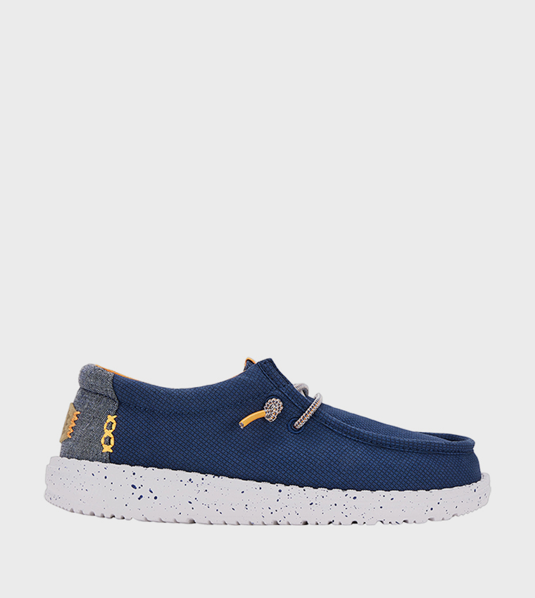 WALLY Youth Grid Slip-On Shoes