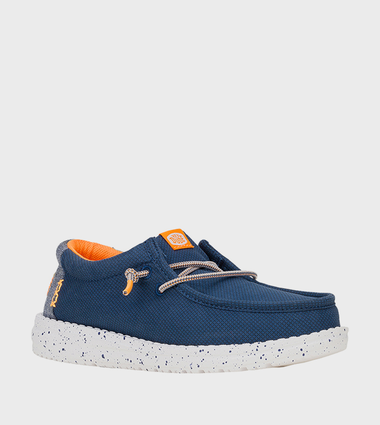 WALLY Youth Grid Slip-On Shoes