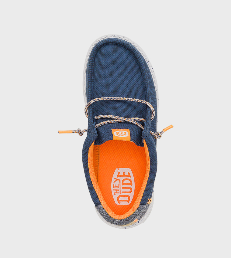 WALLY Youth Grid Slip-On Shoes