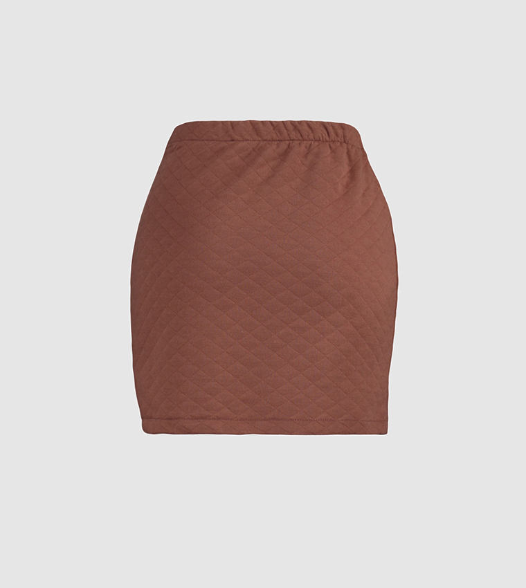 Brown pencil skirt quilt hotsell