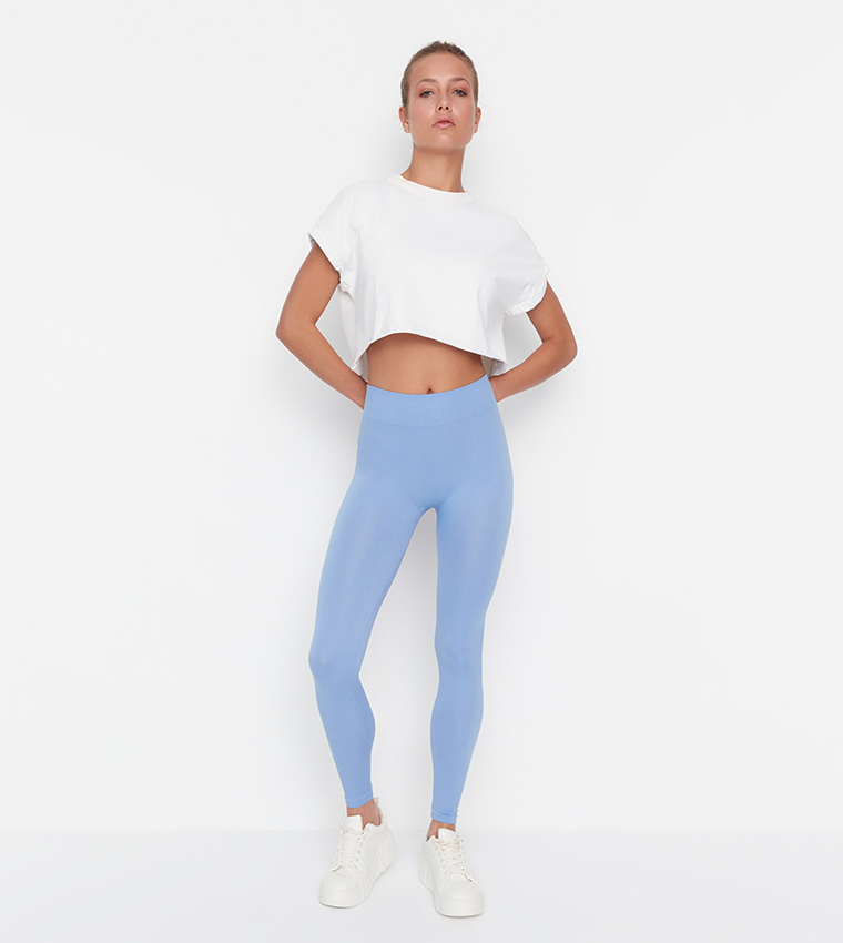 Seamless Ribbed Active Leggings