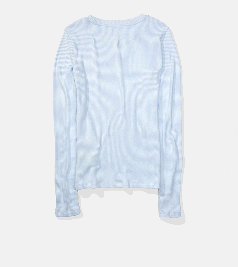 Ribbed Long Sleeves Top