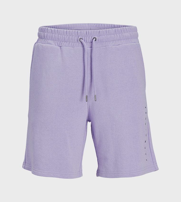 Logo Printed Drawstring Waist Sweatshorts