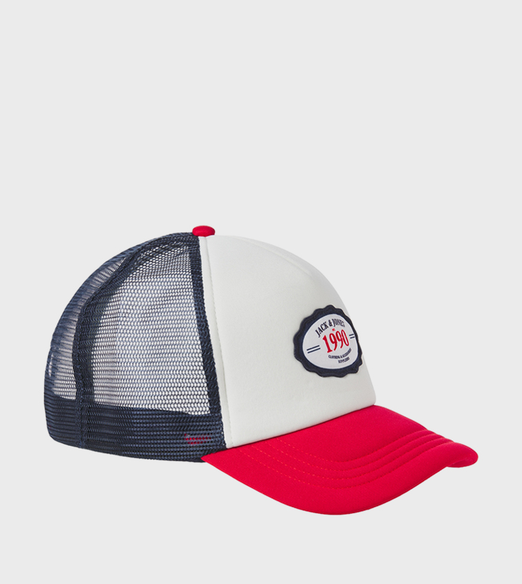 Badge Detail Trucker Cap