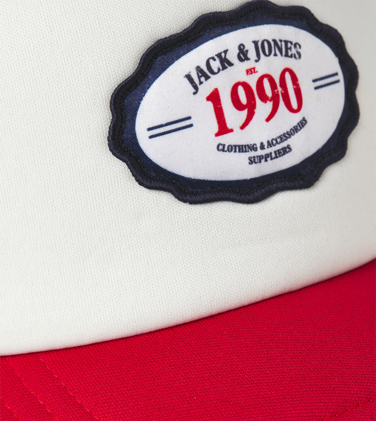 Badge Detail Trucker Cap