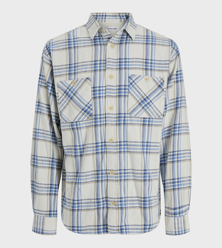 Plaid Long Sleeves Overshirt