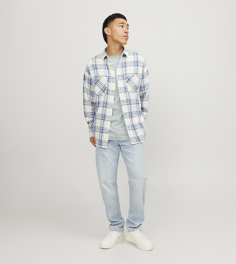 Plaid Long Sleeves Overshirt