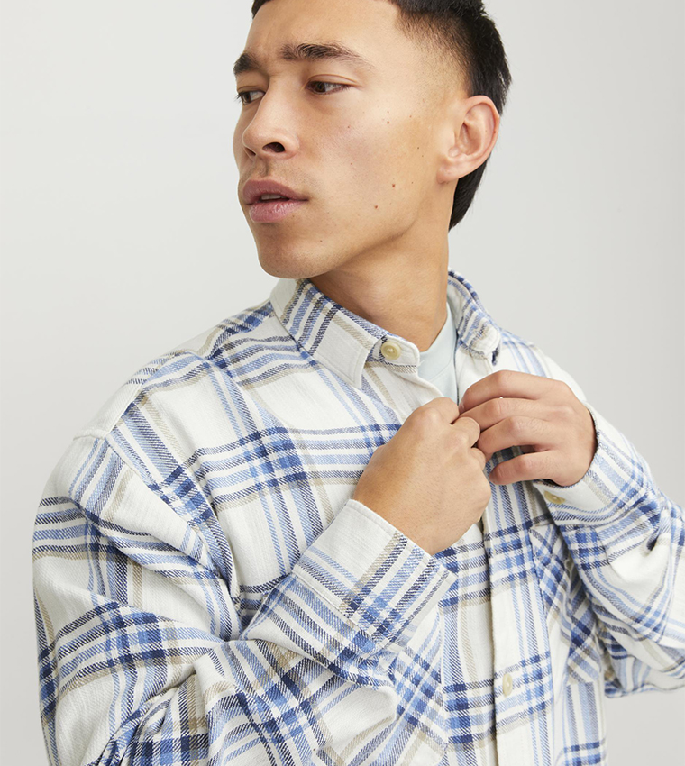 Plaid Long Sleeves Overshirt