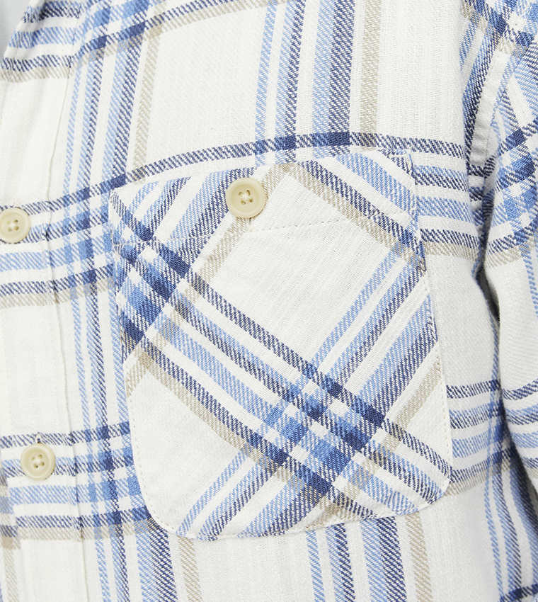 Plaid Long Sleeves Overshirt