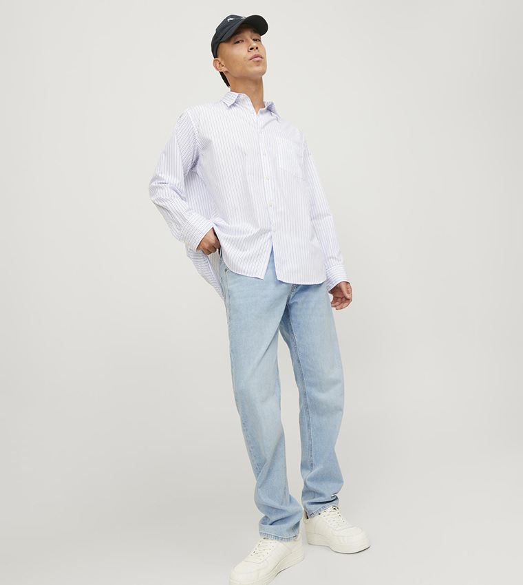Faded Tapered Fit Jeans