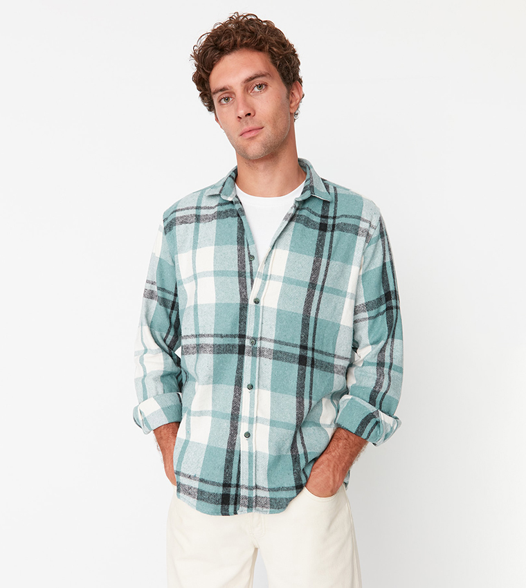 Regular Fit Plaid Shirt