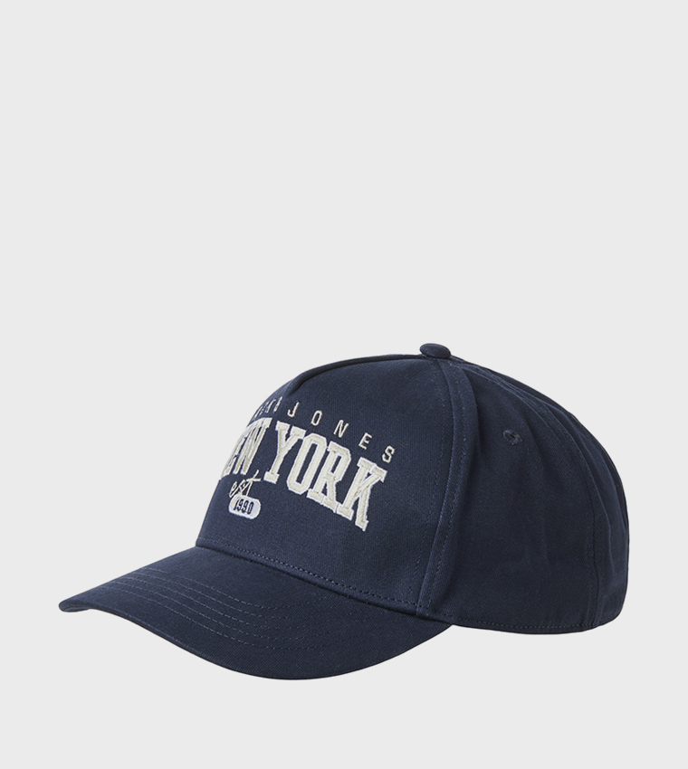 Navy ball cap embroidered online