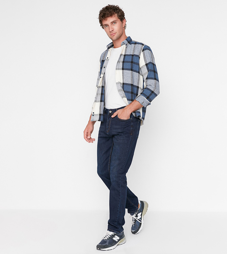 Regular Fit Washed Jeans