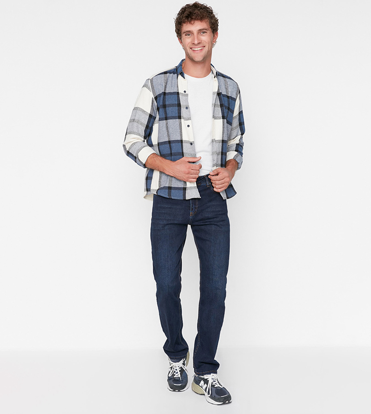 Regular Fit Washed Jeans