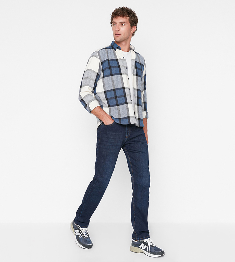Regular Fit Washed Jeans