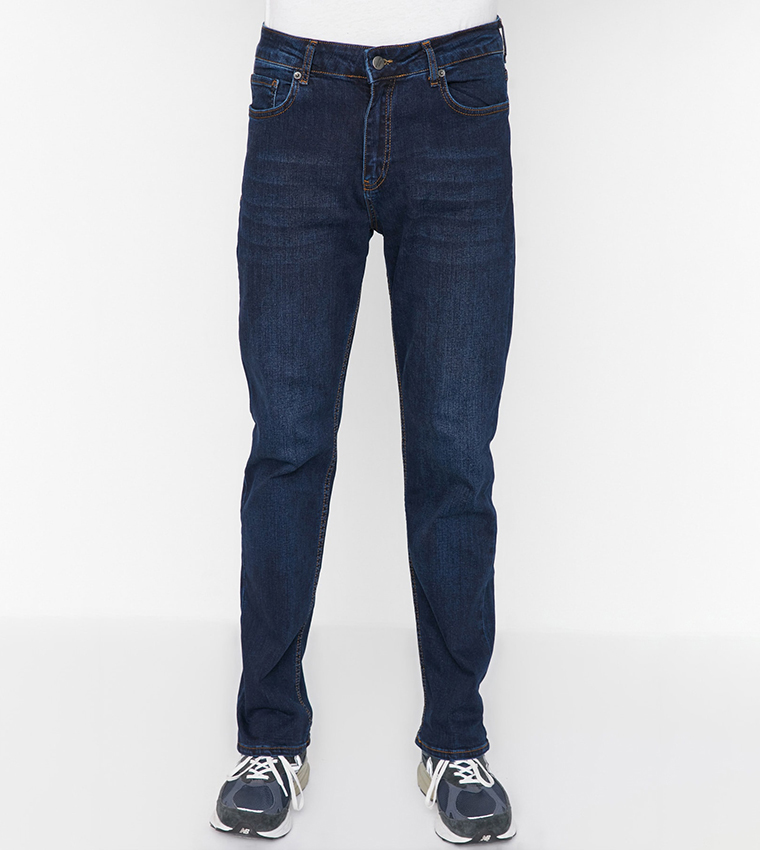Regular Fit Washed Jeans