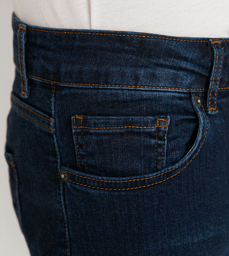 Regular Fit Washed Jeans