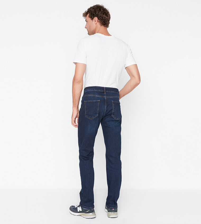 Regular Fit Washed Jeans