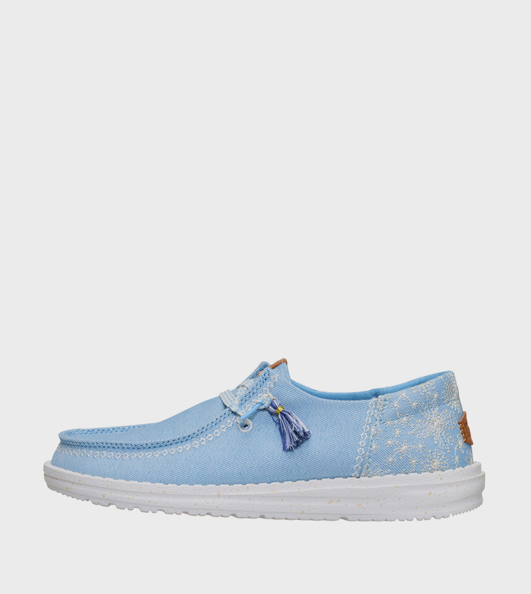 WENDY Funk Embroidered Slip-On Shoes