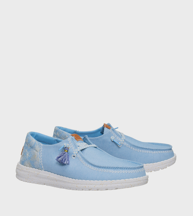 WENDY Funk Embroidered Slip-On Shoes