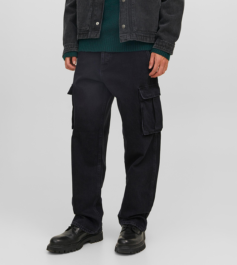 SBD 312 Faded Relaxed Fit Cargo Jeans