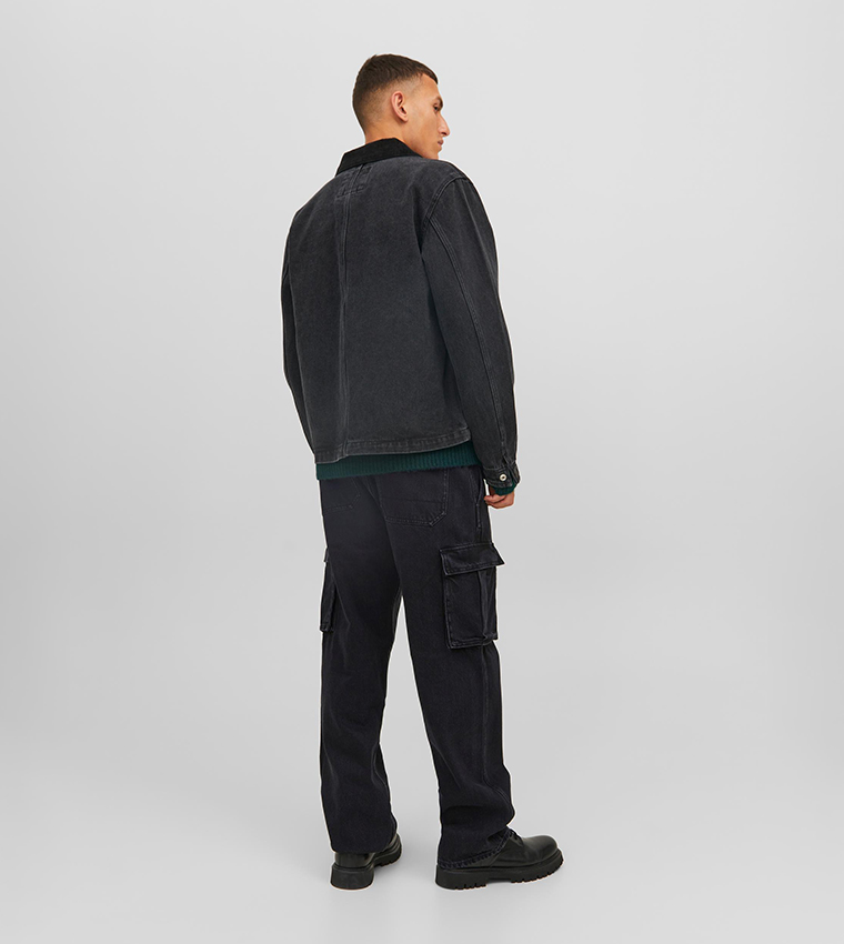 SBD 312 Faded Relaxed Fit Cargo Jeans