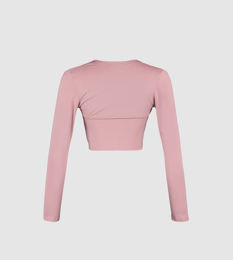 توب قصير منسوج 