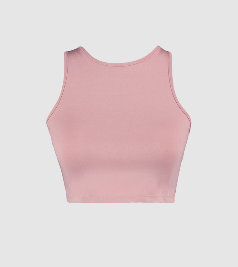 توب قصير منسوج 