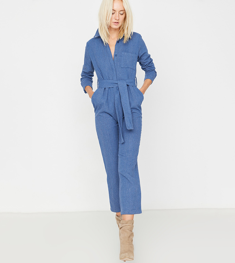 Shirt collar jumpsuit 2025