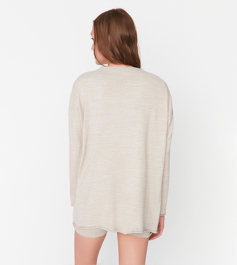 Buy Trendyol Triple Knitwear Co Ord Set In Beige 6thStreet Qatar