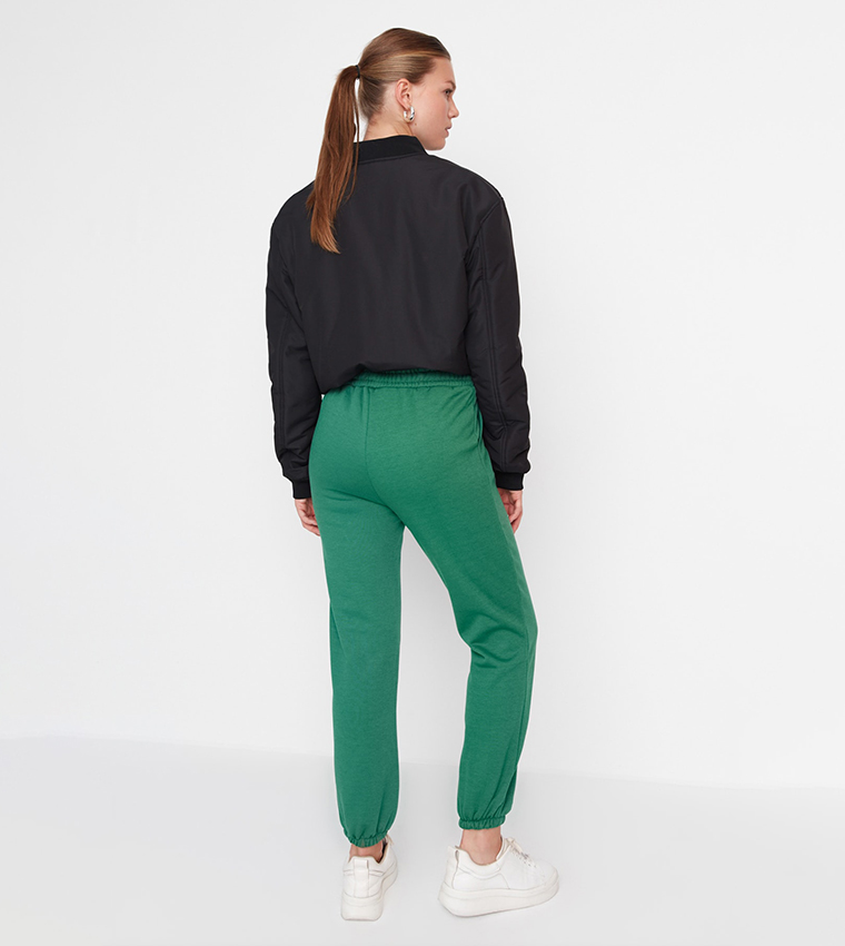 Green Hill Sweatpants with Printed Pockets. - Trendyol