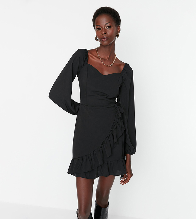 Heart neck outlet dress