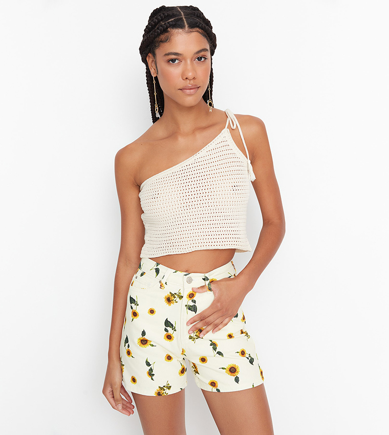 What The Floral High Waist Shorts Ready to Ship main image 0