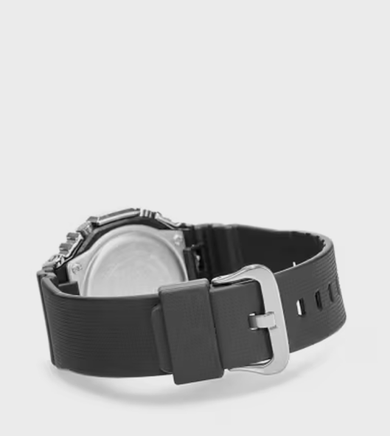 Grey Dial Resin Strap Hybrid Watch