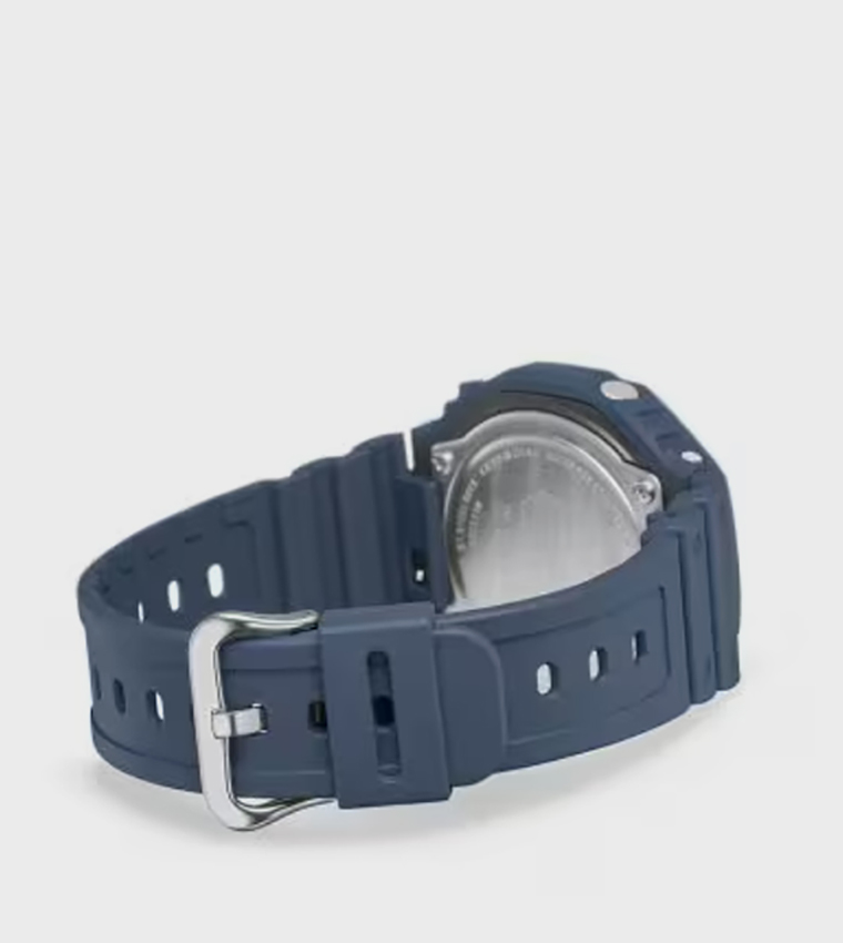 Grey Dial Resin Strap Hybrid Watch