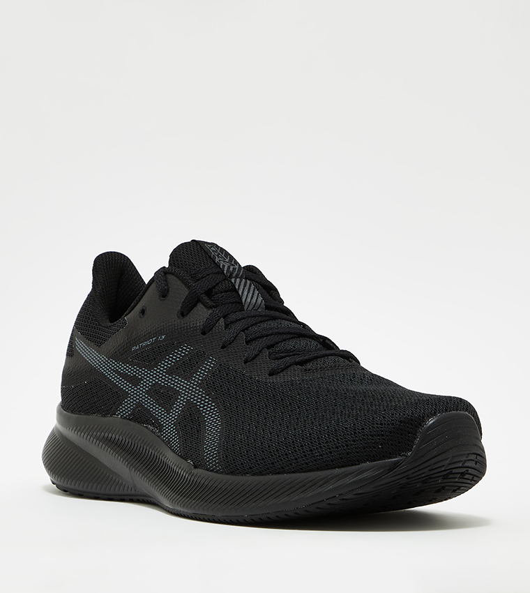 Buy Asics Patriot 13 Lace Up Running Shoes In Black | 6thStreet UAE