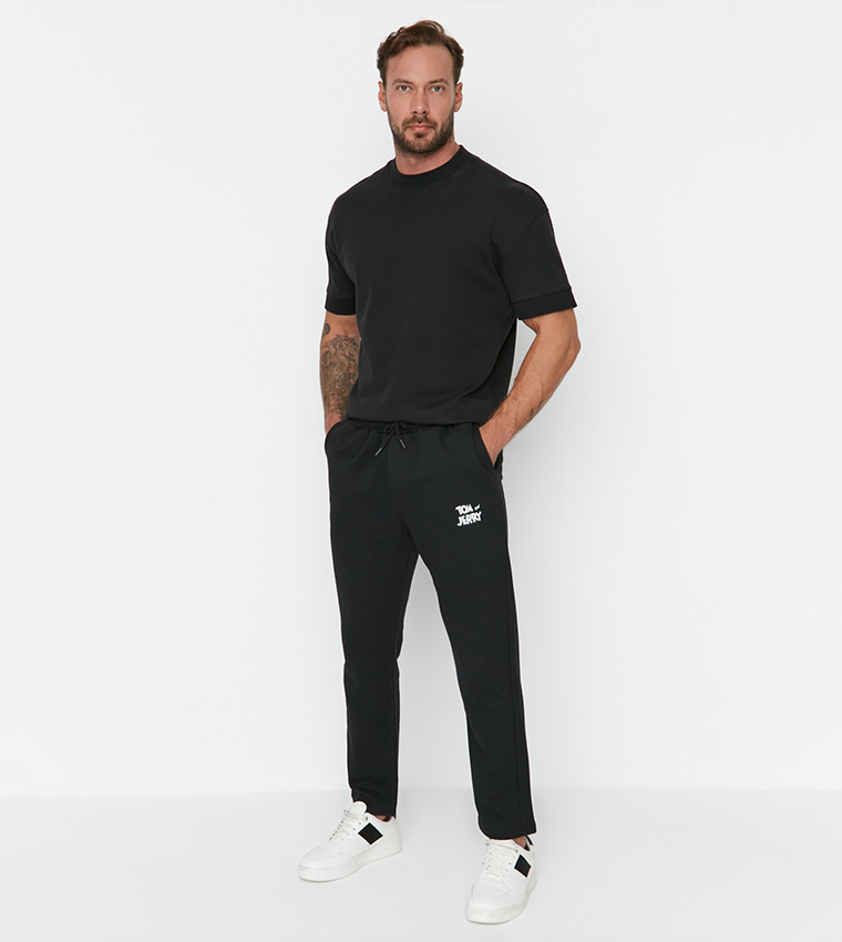 بنطال رياضي تون أند جيري  بقصة عادية 