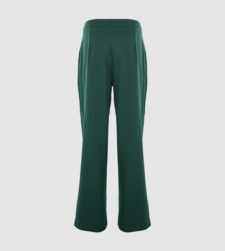 Solid Wide Leg Trousers
