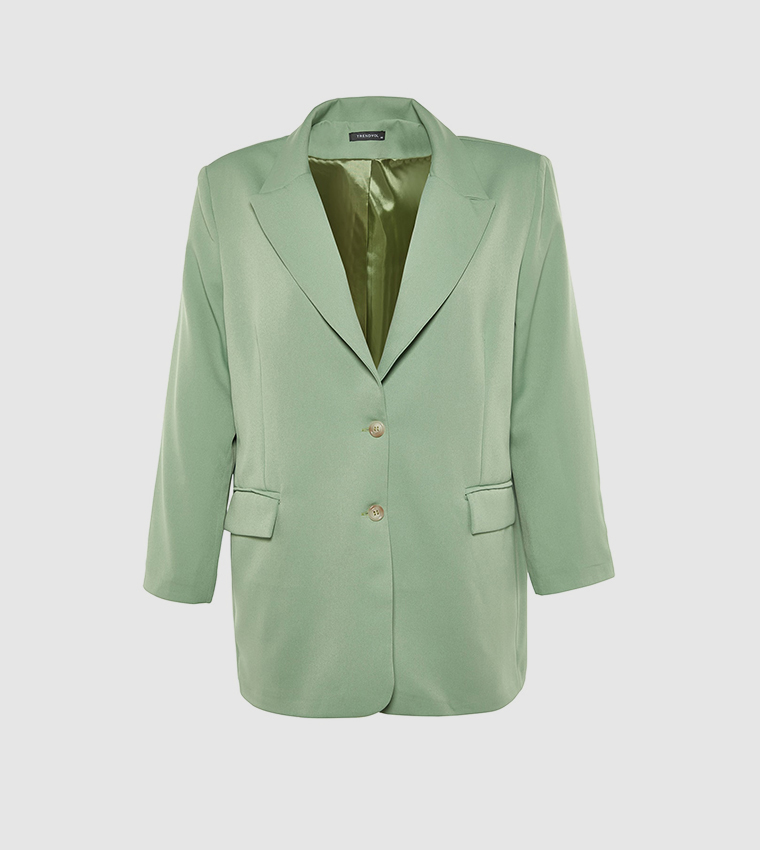 Oversized green clearance blazer