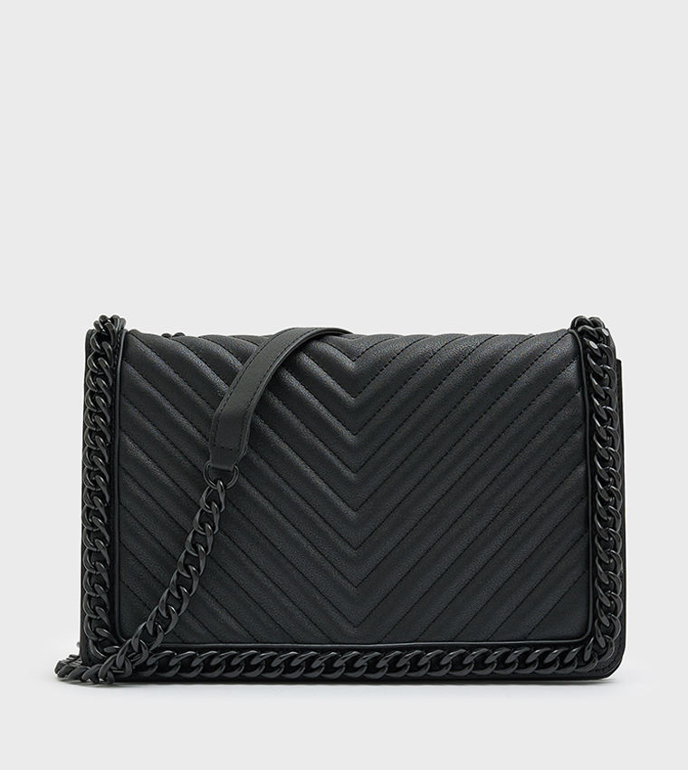 Buy Aldo GREENWALD Quilted Crossbody Bag In Black 6thStreet Qatar