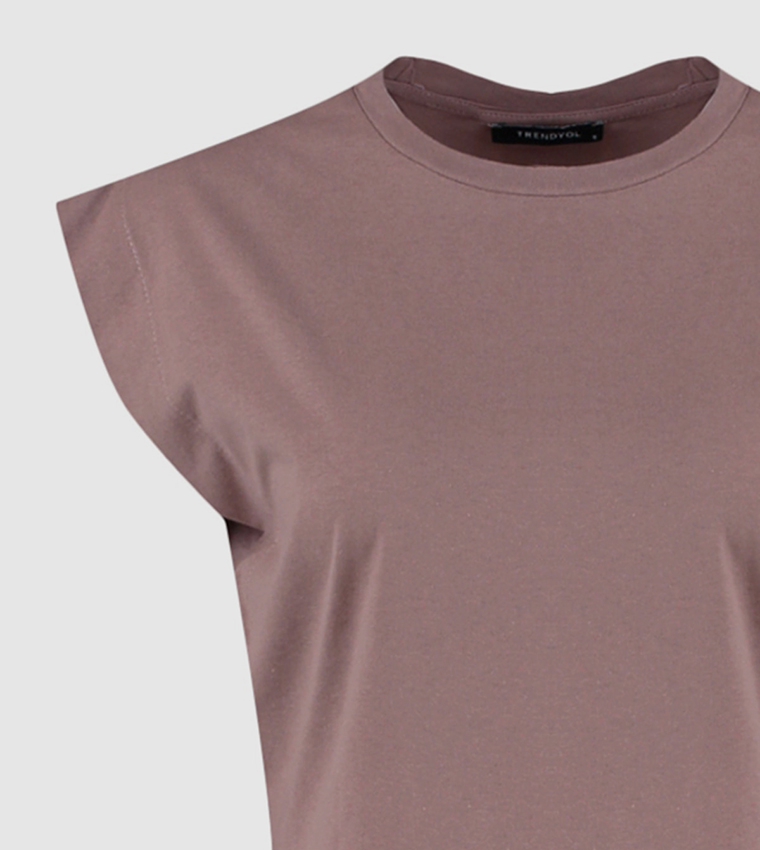 Sleeveless Basic Knitted T-Shirt
