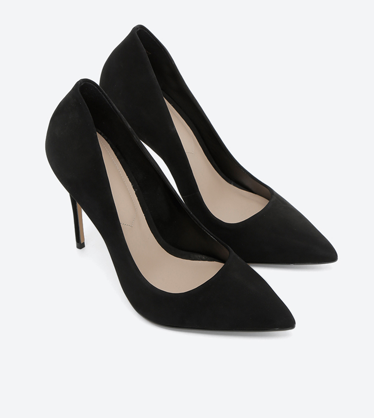 aldo black suede pumps