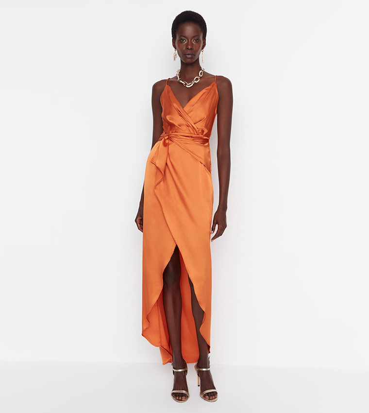 Orange dress hotsell for graduation